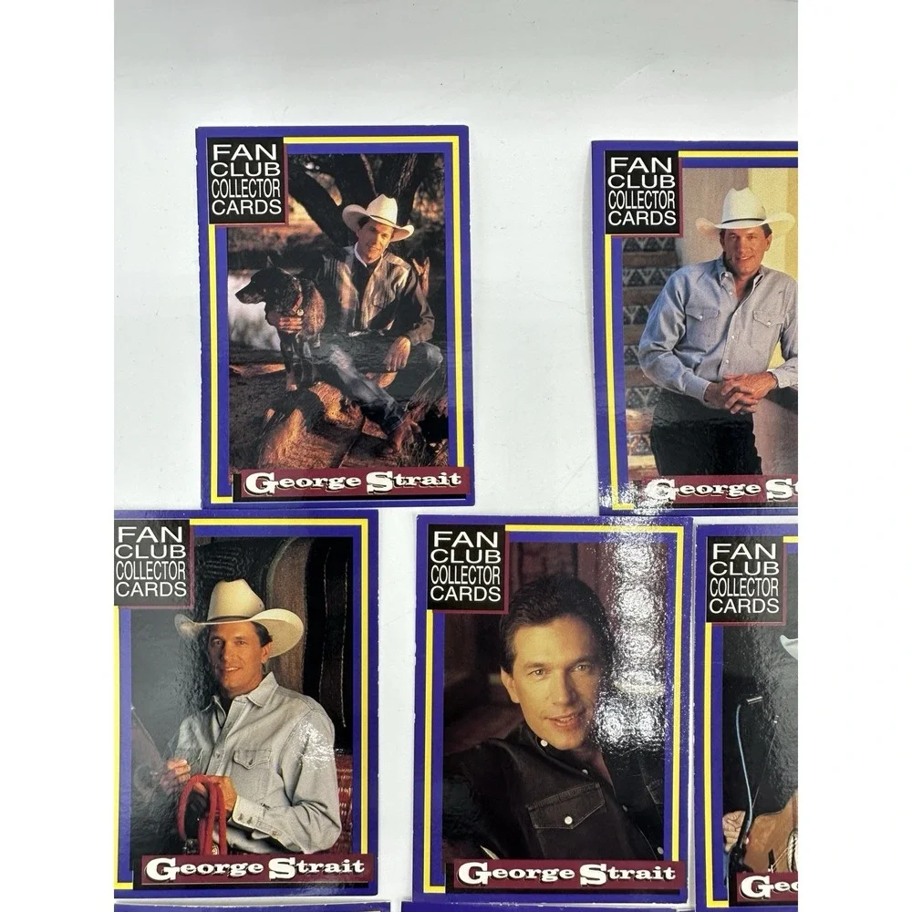 1995 George Strait Fan Club Collector Cards Lot of 18 Country Music